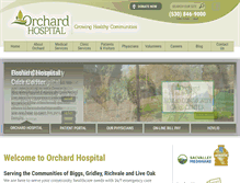 Tablet Screenshot of orchardhospital.com